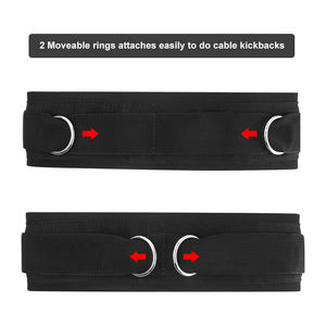 Cinturón de Inmersión Negro Reforzado con Anillas de Acero para Dominadas con Peso, Flexiones, Gimnasio, Fitness y Entrenamiento de Fuerza - Product Image 3