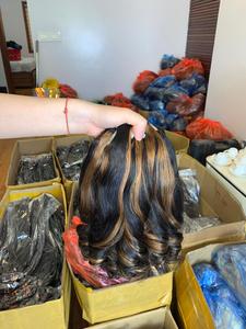 วิกผมลูกไม้จากเวียดนามผมแท้สีเปียโนเด้ง - Product Image 5