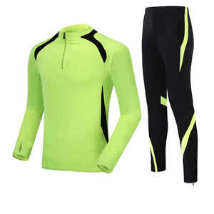 Maillot d'entraînement de football à col zippé pour homme avec logo personnalisé, manches longues, performance optimale, avec trous pour les pouces, pour l'entraînement physique - Product Image 5