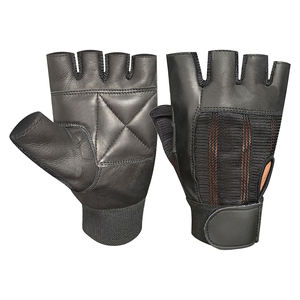 Gants de musculation de qualité supérieure, couleur noire, fonction antidérapante, design personnalisé, gants de sport en cuir pour la musculation - Product Image 1