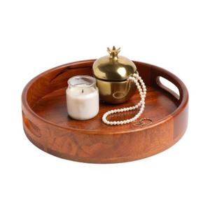 Durable Wooden Serving <b>Tray</b> For Breakfast Lunch <b>Dinner</b> Beverage Service And Decorative Home Display - Product Image 5