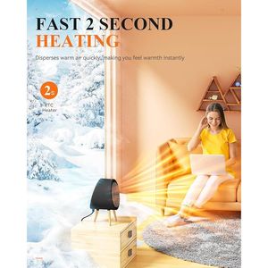 Stufa Elettrica Portatile per Uso Interno, Ideale per Piccole Scrivanie in Camere da Letto o Uffici - Product Image 2