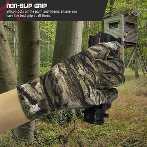 Mens <b>Fingerless</b> <b>Gloves</b> for Hunting Fishing, Lightweight Anti-Slip Camouflage <b>Glove</b> - Product Image 4