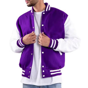 Dernière collection : Blouson universitaire de baseball pour homme, style streetwear tendance, idéal pour l'hiver – Vente en gros - Product Image 4