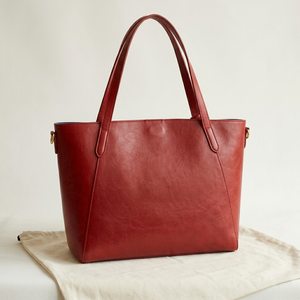 Sac fourre-tout en cuir premium pour femme, 15 pouces, sac à main minimaliste, vente en gros, fournisseur OEM, logo personnalisé - Product Image 3