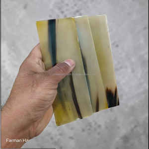Placas de cuerno de búfalo hechas a mano de primera calidad, material duradero para muebles modernos y fabricación de monturas ópticas a precio de mayorista. - Product Image 5