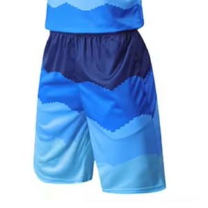 Conjunto de Camiseta de Baloncesto Azul Degradado para Hombre, Sin Mangas, Transpirable, de Secado Rápido, Uniforme Deportivo para Adultos, para Todas las Temporadas, con Estampado Digital en la Parte Delantera - Product Image 3