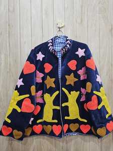 เสื้อแจ็คเก็ตกำมะหยี่ปักลายซูซานี งานฝีมือชิ้นเอก สไตล์วินเทจย้อนยุค เสื้อโค้ทแบบยูนิเซ็กส์ เสื้อคลุมฤดูหนาว งานศิลปะพื้นบ้าน เสื้อคลุมตัวนอก - Product Image 4