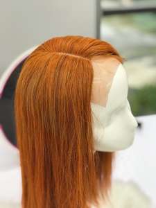 Pelucas delanteras de encaje recto largo Encaje transparente con cabello Remy Pelucas de cabello humano hechas a máquina - Product Image 4