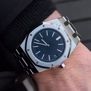 Montre mécanique de luxe sportive Factory Blue avec fonction calendrier, étanche 30m, chronographe lumineux personnalisé, aiguilles de haute qualité - Product Image 1