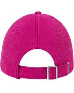 Casquette de baseball sportive rose vif respirante avec sangle réglable, légère, séchage rapide, pour course en extérieur, gym, usage décontracté, qualité supérieure - Product Image 6