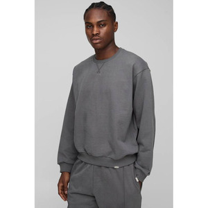 Sudadera de Cuello Redondo Extra Grande de Felpa 100% Algodón para Hombre de Diseñador - Sudadera Personalizada de Invierno con Tela Transpirable Ecológica - Product Image 1