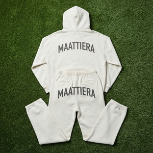 Conjunto de Sudadera con Capucha Extra Grande y Pantalones Anchos de Felpa para Mujer, Dos Piezas de Algodón, Ropa Deportiva Urbana, OEM ODM - Product Image 5