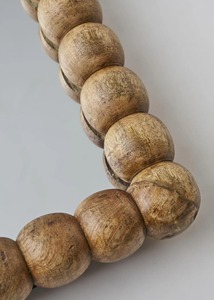 Espejo de pared con diseño de bola de madera para decoración de sala de estar, agrega textura natural y una estética cálida para hogares rústicos y modernos - Product Image 5