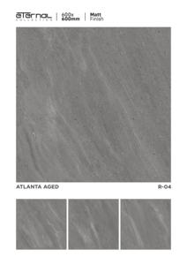 Carreaux de sol en porcelaine moderne à effet mat 600x600 mm (24x24 po) – Carreaux céramiques vitrifiés de qualité supérieure pour intérieur, salon et cuisine - Product Image 2