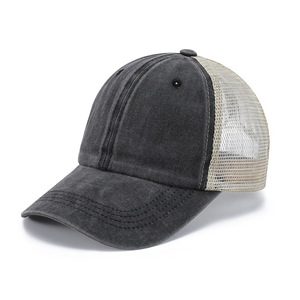 Wholesale Unisex Custom logo 6 Panel Sports mesh Trucker <b>Hats</b> - Product Image 3