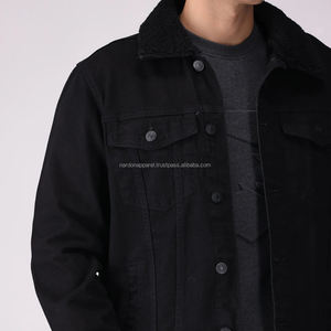 Nardon Apparel High Quality 100% Cotton Winter Solid Color Plus Size <b>Men's</b> <b>Denim</b> <b>Jacket</b> - Product Image 6
