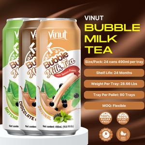 เครื่องดื่มชานมบับเบิ้ลขนาด490มล. ผลิตแบบไม่มี gmo/lactoser ฉลากส่วนตัว - Product Image 3