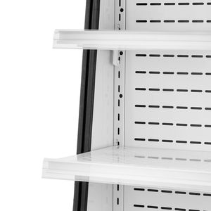 Espositore Refrigerato a 2 Livelli per Cucina Commerciale con LED e Barriera d'Aria - Ideale per Negozi e Asporto - Product Image 4