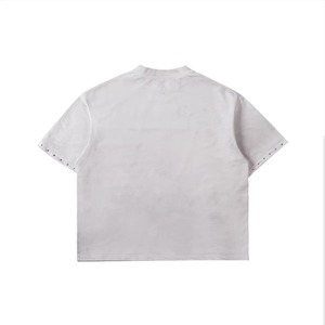 เสื้อยืดวินเทจวอช ผ้าคอตตอนหนานุ่ม ประดับเพชร พิมพ์ลายด้วยเทคนิค DTG ทรงบ็อกซี่ คอริบเนค โอเวอร์ไซส์ เสื้อยืดลายกราฟิกสั่งทำพิเศษสำหรับผู้ชาย - Product Image 2