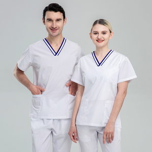 Conjuntos de Uniformes de Enfermería para Clínica Dental, Uniformes Médicos de Manga Corta para Mujeres y Hombres, Uniformes Quirúrgicos de Hospital, Lona Ecológica - Product Image 3