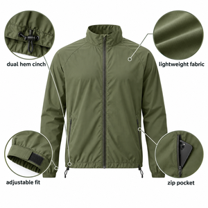 Chaqueta Deportiva para Mujer, Ligera, Transpirable, Impermeable, Cortavientos, de Secado Rápido, para Actividades al Aire Libre - Product Image 6