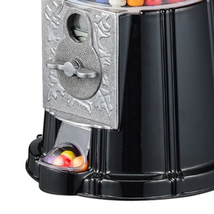Distributeur de bonbons en aluminium et verre de style antique Kwang Hsieh, 15 pouces, capacité de 5 lb, noir, cadeaux, vente en gros, OEM - Product Image 4