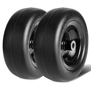 Coppia di Ruote Tubeless per Tosaerba 11x4.5'' con Mozzo da 3.4'' e Pneumatici in PU Antiforatura, Inclusi 20 Adattatori Adatti - Product Image 6