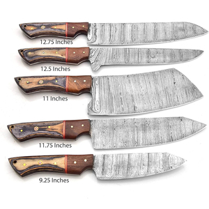 ชุดมีดเชฟเหล็กดามัสกัสคุณภาพสูง พร้อมลวดลายสวยงาม สำหรับการใช้งานเชิงมืออาชีพ - Product Image 5