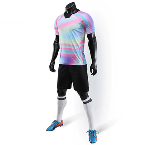 High Quality ODM OEM Customized <b>Soccer</b> Team Uniform Custom Design Logo 100% Polyester Breathable Quick Dry Football Kit Unisex - Product Image 3