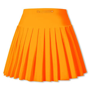 Jupe de sport plissée taille haute personnalisée pour femme, idéale pour le golf, le tennis et la course, ensemble 2 pièces respirant avec logo personnalisé - Product Image 2