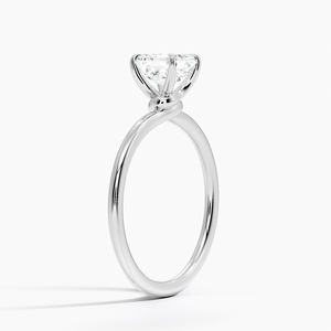BOJ <b>Ring</b> 0112 Asscher Cut 925 Silver Love Knot Prong Setting Solitaire <b>Diamond</b> <b>Ring</b> 2ct D Color VVS1 Moissanite GRA Certified - Product Image 2