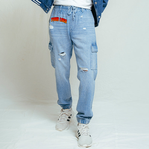 Jeans de Mezclilla Lavados Personalizados de Alta Calidad para Hombre, Corte Recto Informal, Estilo Clásico, Bordados, Hip Hop, Vintage - Product Image 1