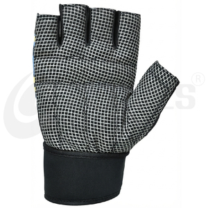 ถุงมือยกน้ำหนักแบบพันข้อมือ Pro Wrist Wrap ป้องกันการลื่น ฝ่ามือบุฟองน้ำ สำหรับออกกำลังกาย ยูนิเซ็กซ์ ทนทาน ระบายอากาศได้ดี จับกระชับมืออย่างสมบูรณ์แบบ เหมาะสำหรับงานซับลิเมชั่น - Product Image 4
