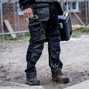 กางเกงนิรภัย ทนทาน เสื้อผ้าสำหรับงานอุตสาหกรรม มองเห็นได้ชัดเจน กางเกงนิรภัยสำหรับงานก่อสร้างกลางแจ้ง - Product Image 5