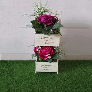 Balcony Home Decoration Metal Planter With Ceramic <b>Basket</b> Metal Flower Pot For <b>Table</b> - Product Image 5