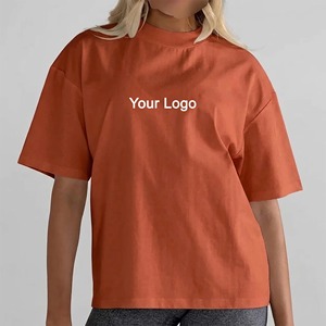 เสื้อยืดโอเวอร์ไซส์ทรงแฟชั่น สไตล์สปอร์ต ผ้าเนื้อนุ่ม ใส่สบาย ทรงหลวม สำหรับผู้หญิง คอกลม แบบเรียบ ไม่มีลาย ผ้าฝ้าย 100% เสื้อยืดทรงหลวมสำหรับผู้หญิง (OEM/ODM) - Product Image 4