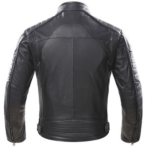 แจ็กเก็ตหนังมอเตอร์ไซด์ของผู้ชายน้ำหนักเบามีฮู้ดสไตล์นักขี่จักรยานใน XS สีที่กำหนดเองสำหรับฤดูหนาวสภาพใหม่สำหรับลดราคา - Product Image 3