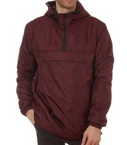 Chaqueta Deportiva Cortavientos de Moda para Hombre, con Doble Cierre de Cremallera, Corte Holgado, Talla Grande, Color Granate, Chaqueta Casual Cortavientos - Product Image 1