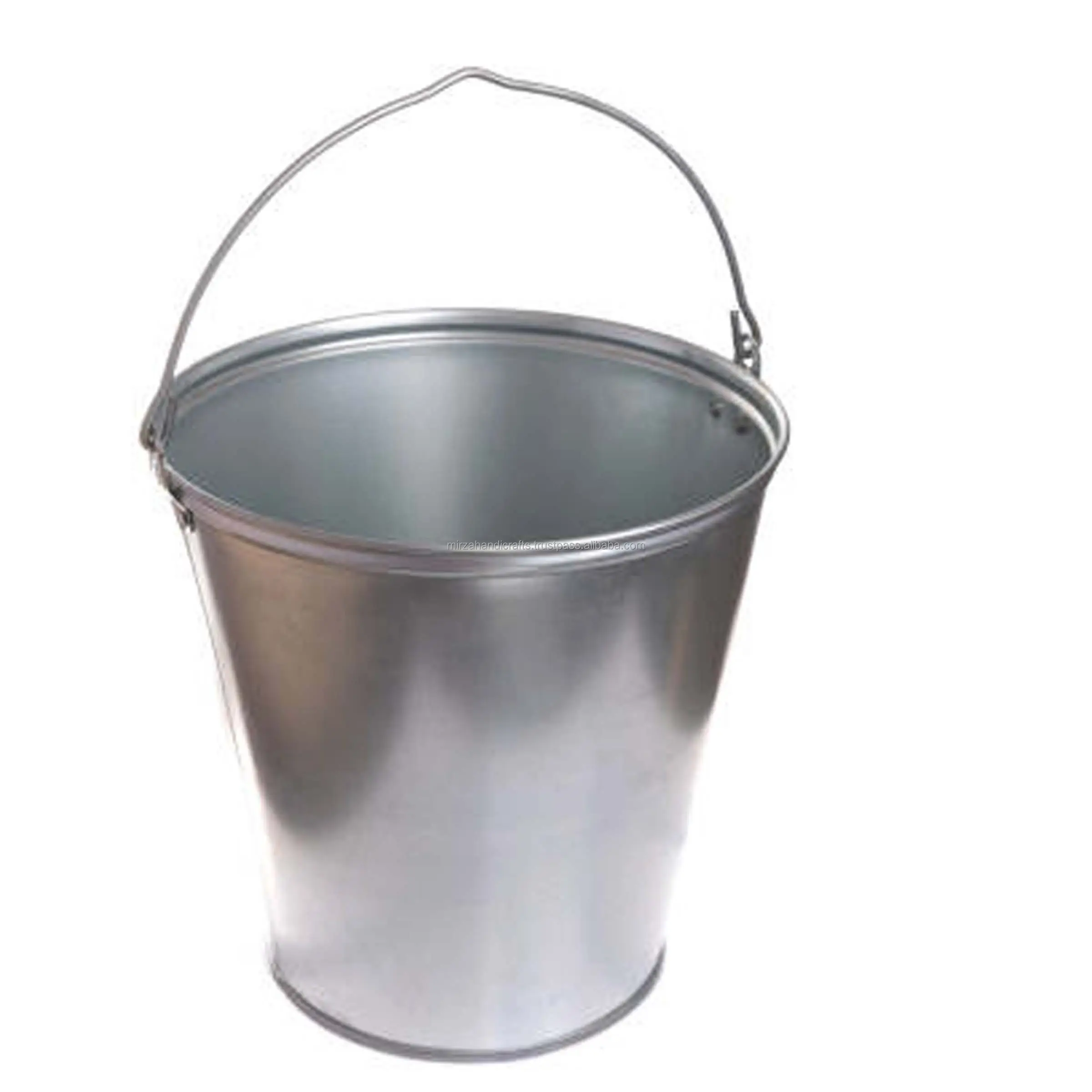 Galvanized Metal Buckets with Handle Multifunctional Metal Pails Small Metal Bucket for Party Plants Wedding and Home