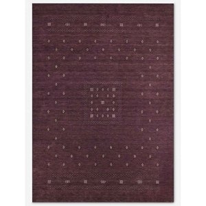Tapis moderne marocain marron, motif tribal géométrique, tissé à la main en laine, couleur prune, minimaliste, pour salon et chambre, tapis décoratif. - Product Image 6