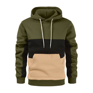 Nouveau sweat-shirt d'hiver pour homme, style color block, 100% coton, style européen et américain, sweat-shirt sport décontracté - Product Image 2