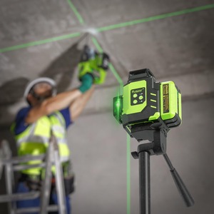 Niveau laser 360° auto-nivelant, W04CG amélioré 4x360 °   Niveau laser Bluetooth pour la construction avec base rotative électrique - Product Image 2