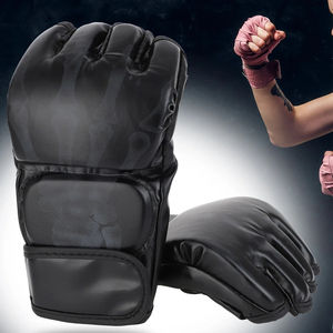 Guantes de MMA de Cuero PU con Servicio OEM, con Capa Interior Acolchada de Gel y Vendas para las Manos, para Artes Marciales y Boxeo - Product Image 5