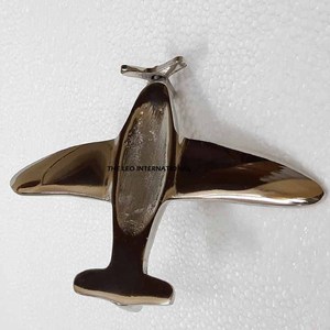 Décoration de Noël suspendue en aluminium, lot de 2, forme avion, aspect luxueux, ornement pour sapin de Noël - Product Image 4