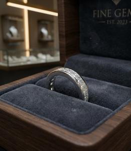 Bague Chevalière pour Homme en Argent Sterling 925 avec Zircon Taille Princesse, Sertissage Pavé, Motif Ailes, Cadeau pour Fiançailles, Mariage et Occasions Spéciales - Christian - Product Image 4