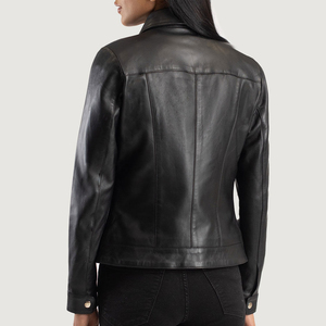 Veste en cuir pour femme, vente en gros, veste en cuir PU tendance pour femme, veste en cuir de haute qualité - Product Image 3