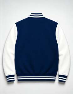 ZEDDISH CLOTHING Abrigo Varsity Premium de Invierno para Hombre, Mezcla de Lana, Moda Urbana, Prenda Exterior Informal, Cuello en V, Logotipo Personalizado en la Parte Delantera - Product Image 4