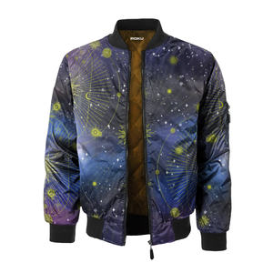 Personalizable chaqueta de bombardero unisex a prueba de viento ligero logotipo personalizado colores moda Casual prendas de vestir exteriores al por mayor OEM/ODM disponible - Product Image 1