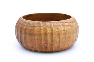 Juego de Tazones Tallados en Forma de Donut de Madera de Acacia Suar, Hechos a Mano, Ecológicos, Aptos para Alimentos, Vajilla de Madera Natural para Regalos, Bali - Product Image 2